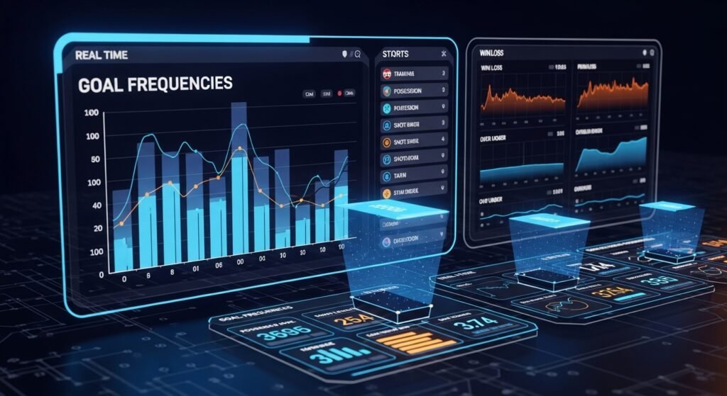 가상 축구 경기 결과 통계 및 확률 분석 대시보드